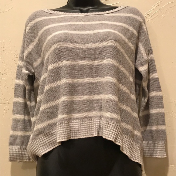 American Eagle Outfitters Sweaters - American Eagle Womens Small Striped Sweater Gray